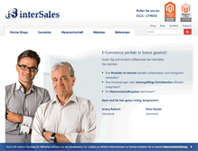 Tablet Screenshot of intersales.de